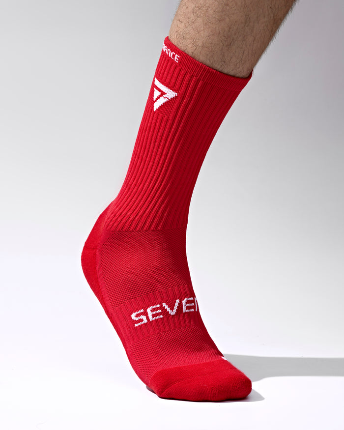 Seven Grip Socks - Red