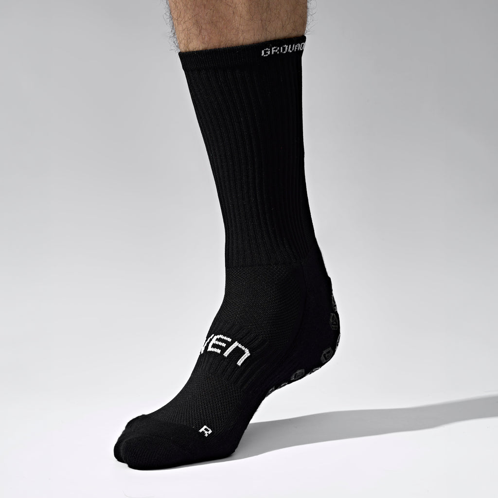 Seven Grip Socks - Black anti-slip grip performance socks Egypt, photo 2