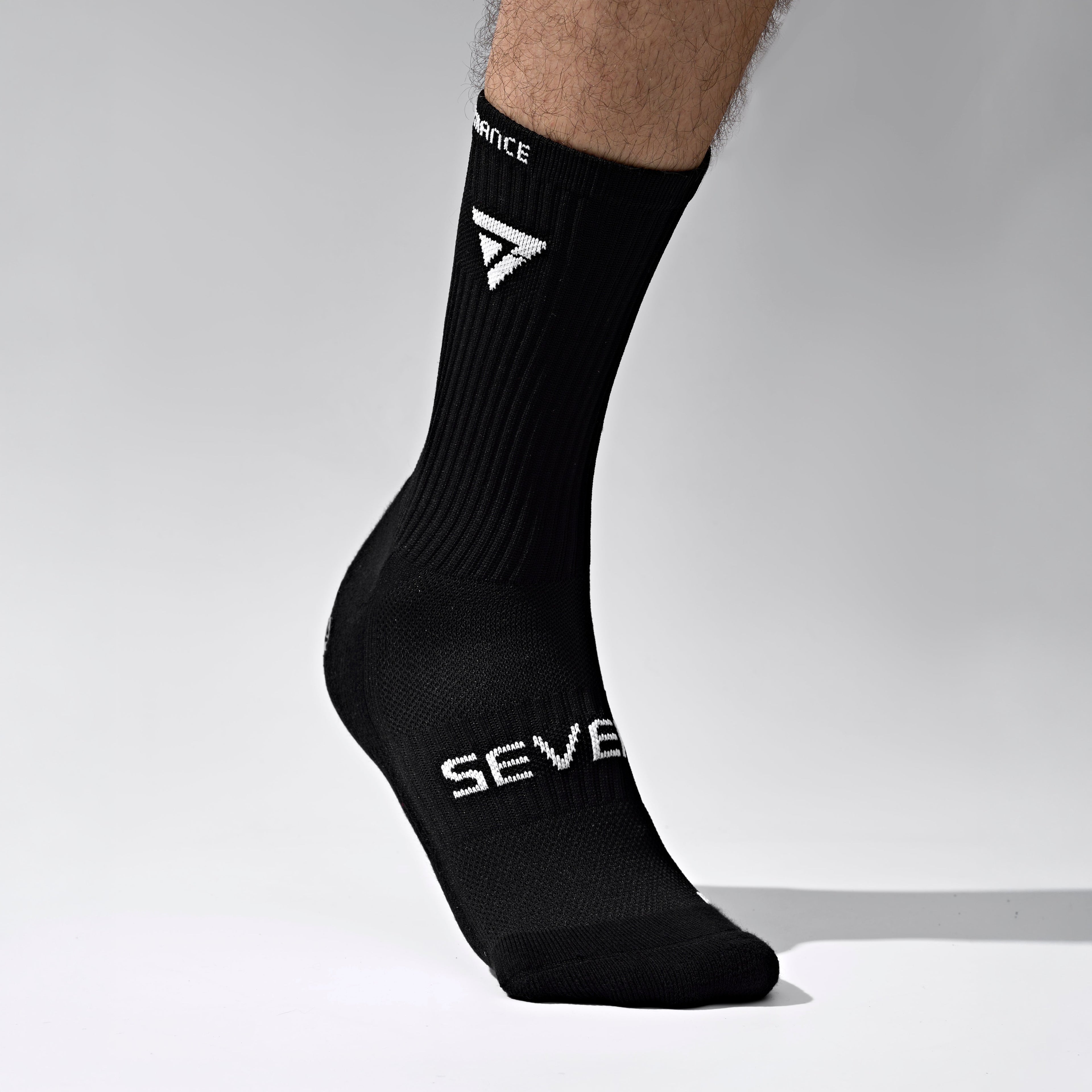 Seven Grip Socks - Black anti-slip grip performance socks Egypt, photo 3