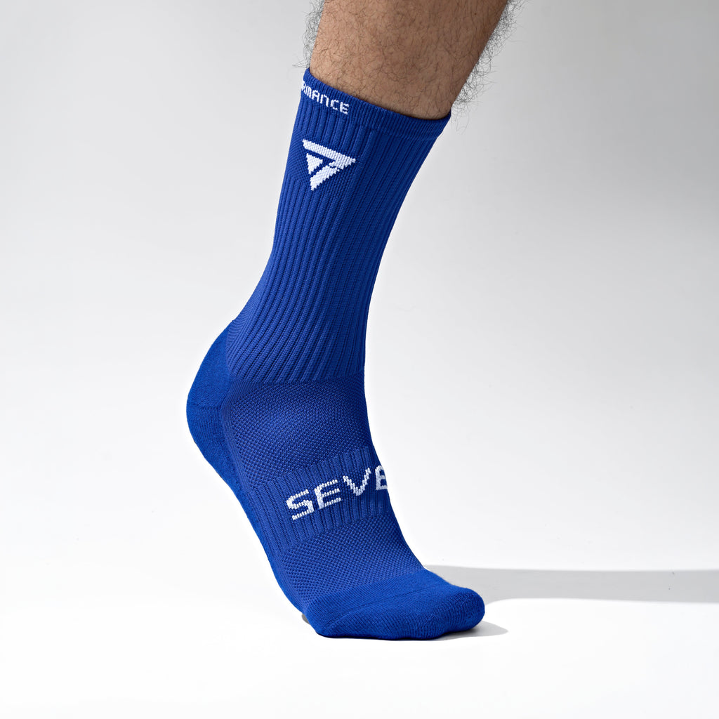 Seven Grip Socks - Blue anti-slip grip performance socks Egypt, photo 3