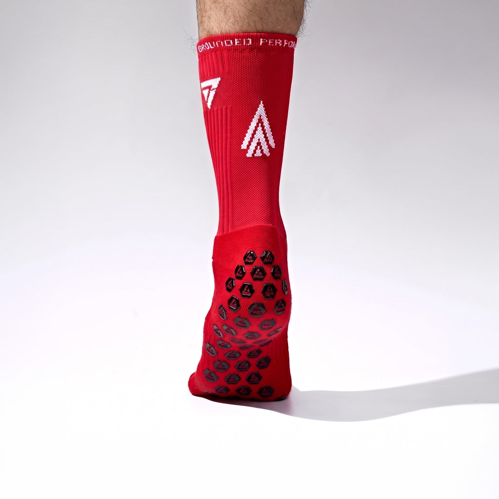 Seven Grip Socks - Red anti-slip grip performance socks Egypt, photo 1