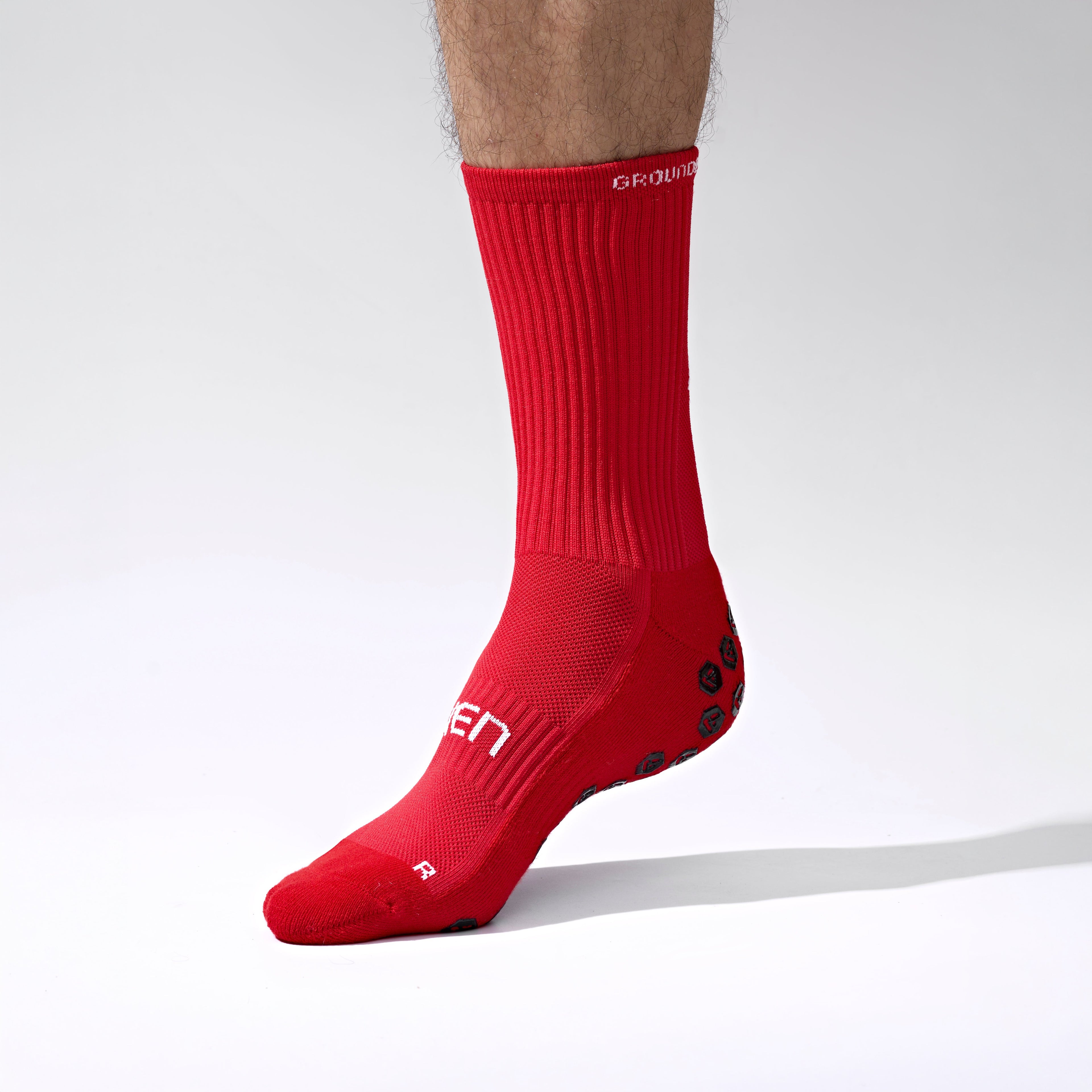 Seven Grip Socks - Red anti-slip grip performance socks Egypt, photo 2