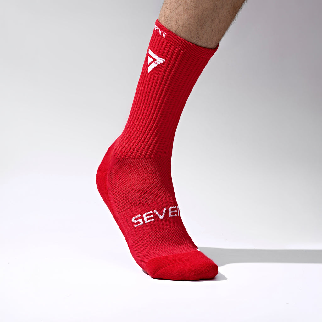 Seven Grip Socks - Red anti-slip grip performance socks Egypt, photo 3