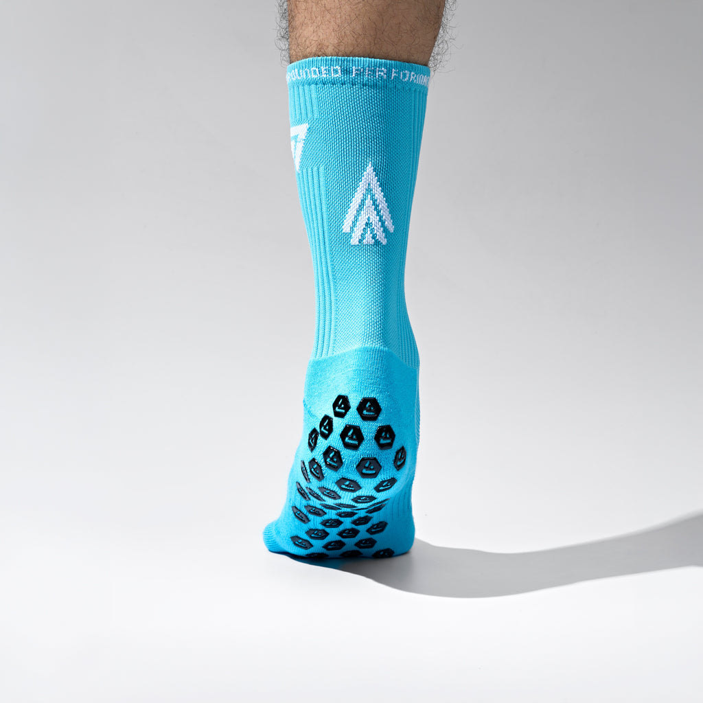 Seven Grip Socks - Teal anti-slip grip performance socks Egypt, photo 1