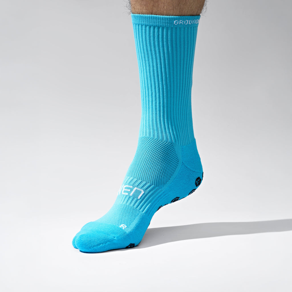 Seven Grip Socks - Teal anti-slip grip performance socks Egypt, photo 2