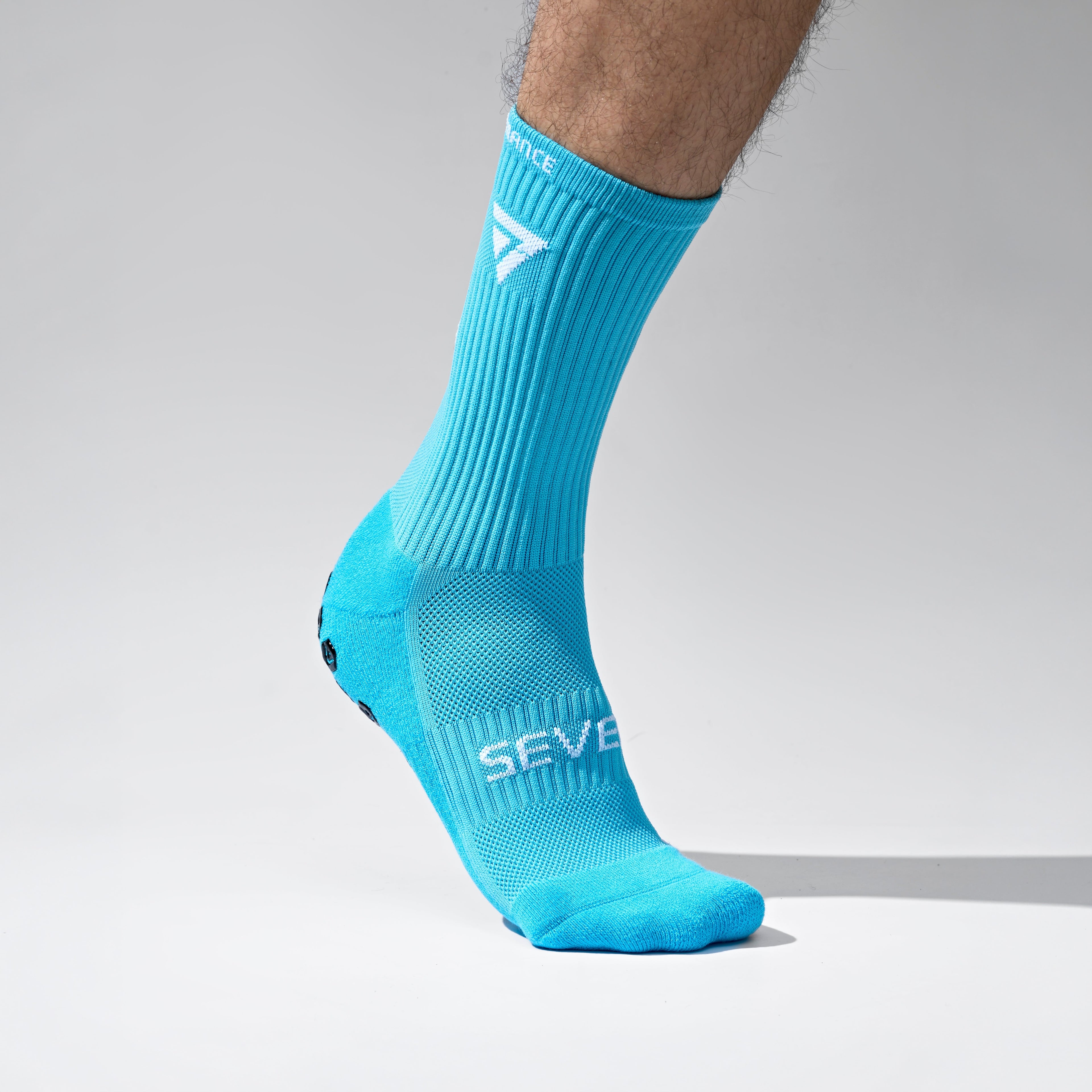Seven Grip Socks - Teal anti-slip grip performance socks Egypt, photo 3