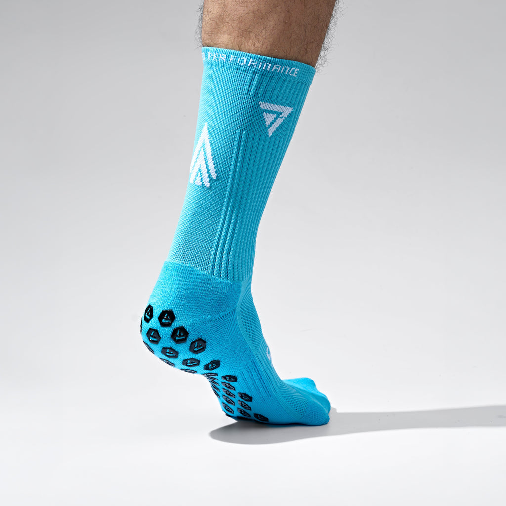 Seven Grip Socks - Teal anti-slip grip performance socks Egypt, photo 4
