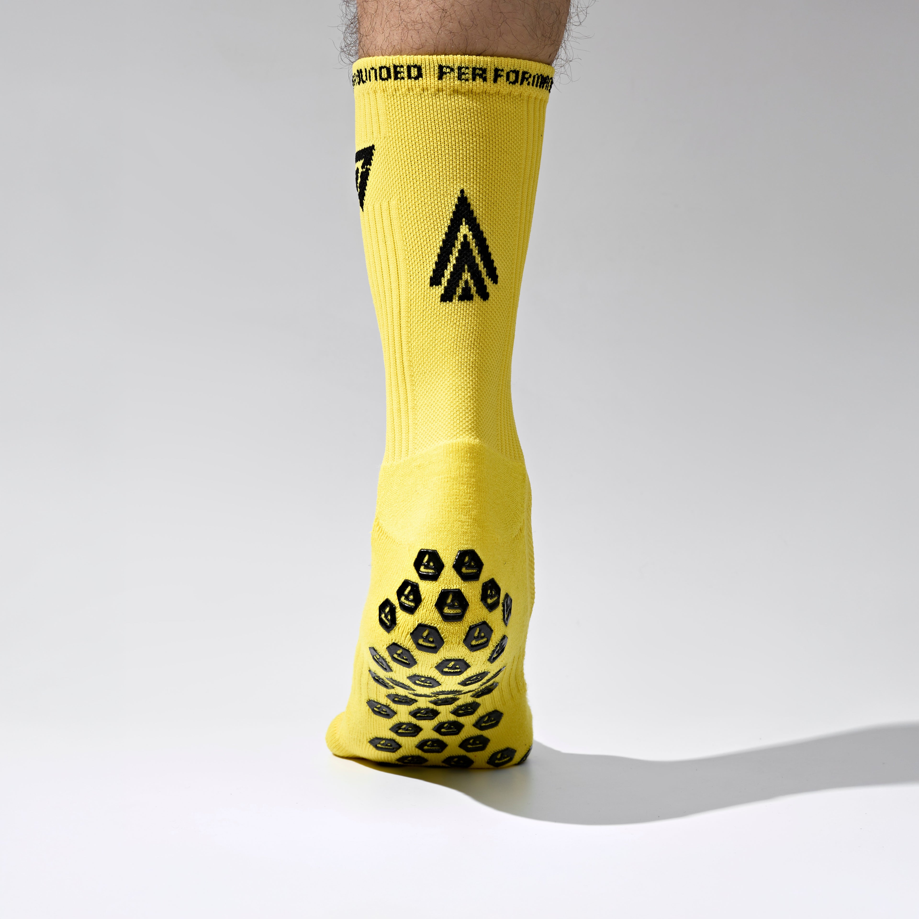 Seven Grip Socks - Yellow anti-slip grip performance socks Egypt, photo 1