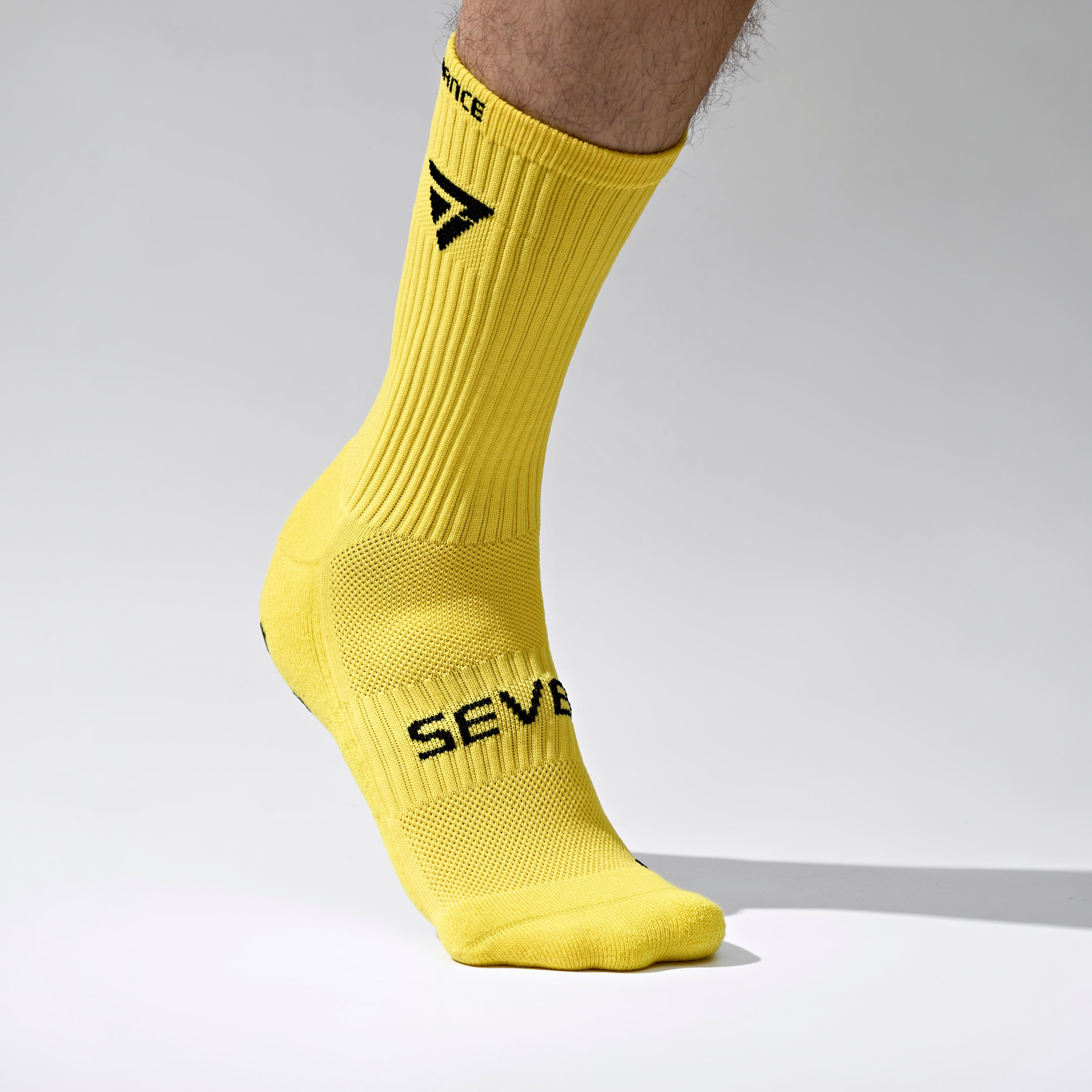 Seven Grip Socks - Yellow anti-slip grip performance socks Egypt, photo 3