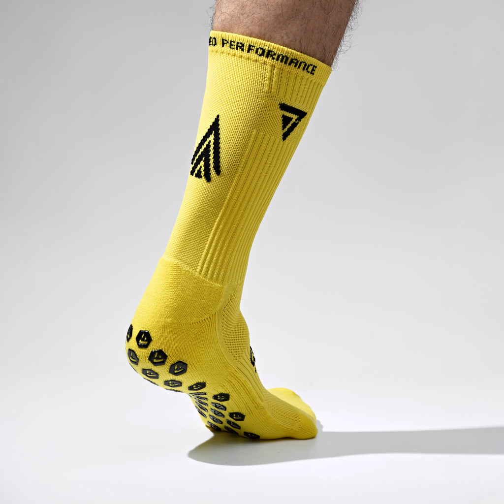 Seven Grip Socks - Yellow anti-slip grip performance socks Egypt, photo 4