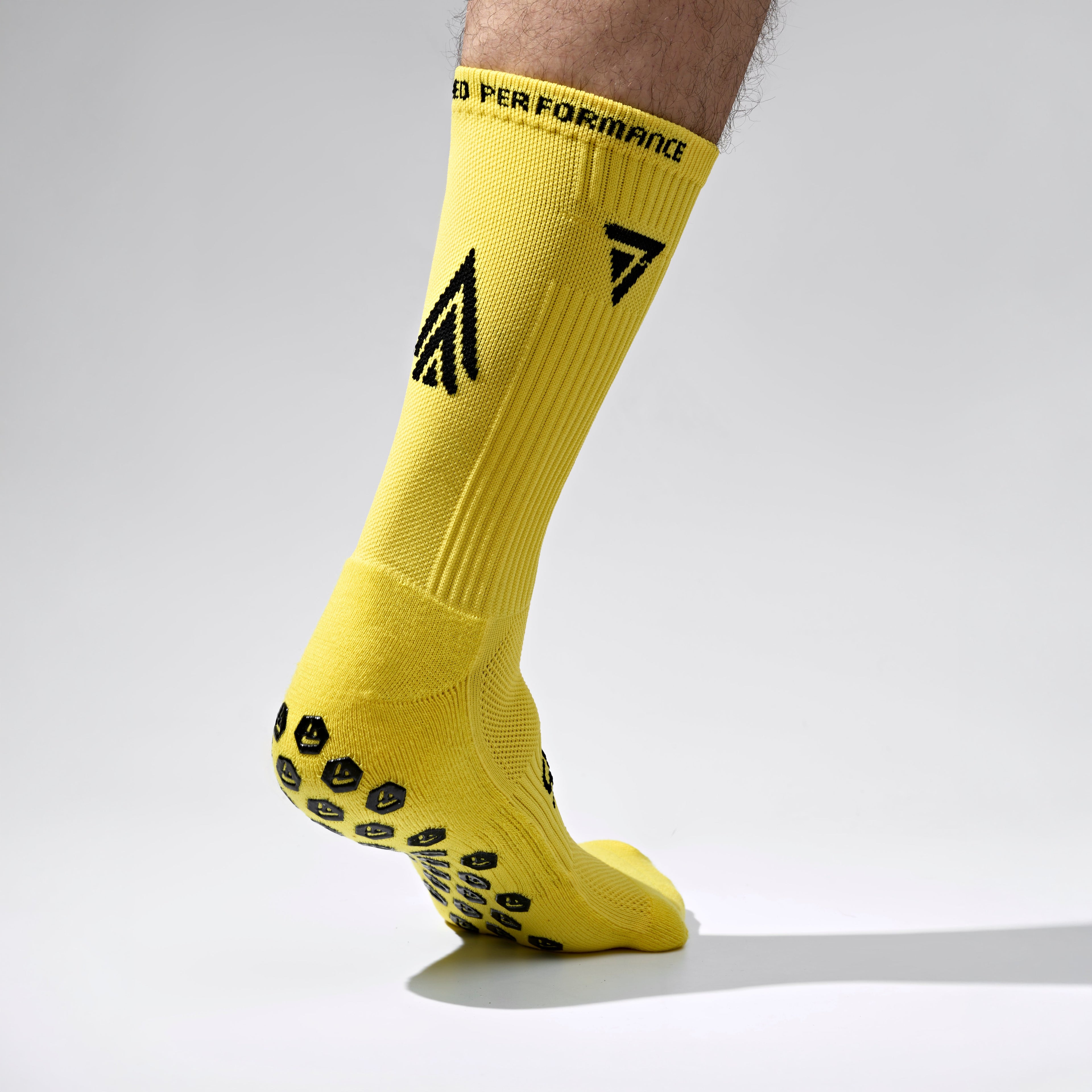 Seven Grip Socks - Yellow anti-slip grip performance socks Egypt, photo 4