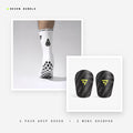 Seven Base Layer bundle: white grip performance socks + Mini Shinpad