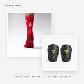 Seven Color Layer bundle: red grip performance socks + Mini Shinpad