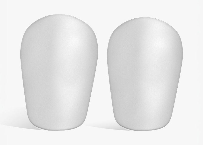 Customize Your Shinpad, blank white pair, front